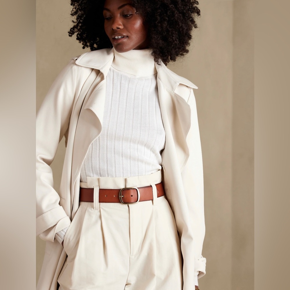 New white long coat